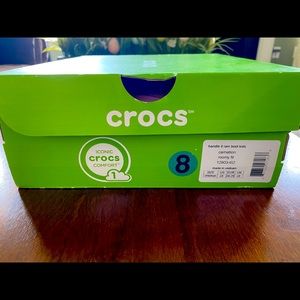 CROCs toddler size 8 rain boots used once …Like new in original box